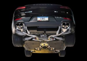 Porsche Panamera 4 Performance Exhaust - AWE Tuning - Track Edition - Chrome Silver - `11-`13